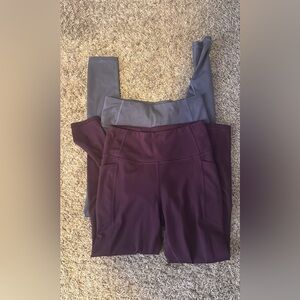Victoria Secret Purple and Gray Leggings Set